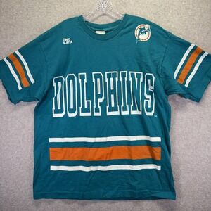 Vintage Miami Dolphins Shirt Mens XL Green NFL Football Pro Player Marino 90s